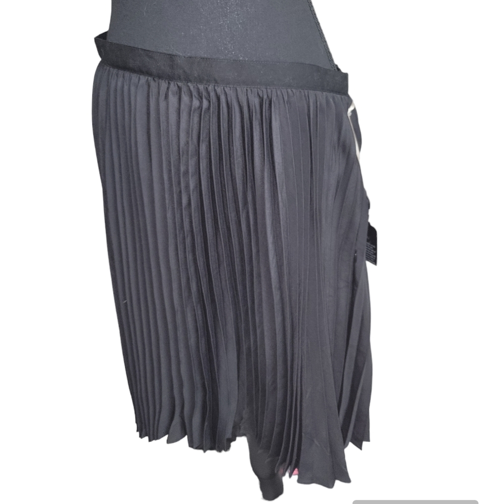 Jason Wu pleated black basic staple skirt 10 side zip lined